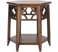 Safavieh Mesa auxiliar de madera de bayur beige