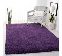 Safavieh Milan Shag colección Shag Zona Alfombra, Polipropileno, Morado, 5'1" x 8'