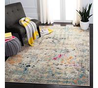 Safavieh Modern Chic MAD425 - Alfombra Rectangular Tejida para Interiores (160 x 229 cm), Color Gris y Dorado