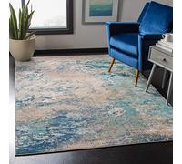 Safavieh Modern Chic MAD440 - Alfombra Rectangular Tejida para Interiores (122 x 183 cm), Color Azul y Gris