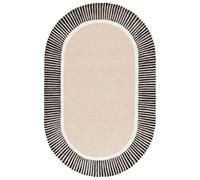 SAFAVIEH Moderno Sala de Estar, Comedor, Dormitorio - Fifth Avenue Collection, Pila Media, Beige y Negro, 122 X 183 cm