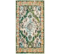 Safavieh Monaco Collection mnc243 F Bosque Verde y luz Azul Alfombra, 2 de 2 "x 4", sintético, Forest Green/Light Blue, 2'2" x 4'