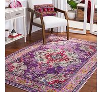 Safavieh Monaco Collection MNC243P - Alfombra, diseño Bohemio, Color Morado y Fucsia