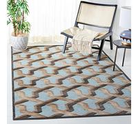 Safavieh Murray Aqua Alfombra: 78 x 121 cm (2' 6 Pulgadas x 91,44 cm 27,94 cm)