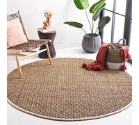 Safavieh Natural Fiber Collection NF114J - Alfombra Redonda de 3 pies, Color Marfil