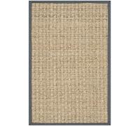 Safavieh Natural Fiber Collection NF114Q - Alfombra Decorativa de Hierba Marina de 2 x 3 pies, Color Gris Oscuro