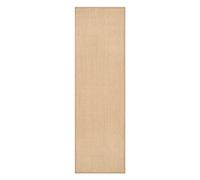 Safavieh Natural Fiber Collection NF141B - Alfombra decorativa de 2 pies 6 pulgadas x 4 pies, maíz y lino, diseño de borde de sisal, fácil cuidado, ideal para zonas de alto tráfico en entrada, sala de