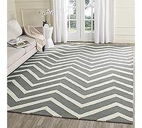 Safavieh Newton Alfombra Lana Gris Oscuro/Marfil 152 x 243 cm
