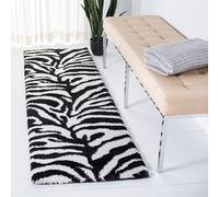 Safavieh Nottington - Alfombra de Pelo a Rayas (Polipropileno, 62 x 240 cm), diseño de Cebra
