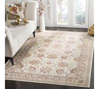 Safavieh Old World - Alfombra Persa Rectangular Tejida para Interiores, colección Sevilla, SEV811, en Marfil/Multicolor, 122 x 170 cm, para salón, Dormitorio o Cualquier Espacio Interior