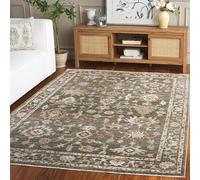 SAFAVIEH Oriental Sala de Estar, Comedor, Dormitorio - Hazel, Pila Mediana, Verde/Marfil, 160 X 229 cm