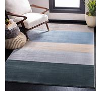 Safavieh Orwell Collection ORW394 - Alfombra Rectangular Tejida para Interiores, Color Azul y Gris, 160 x 231 cm, para salón, Dormitorio o Cualquier Espacio Interior