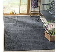 Safavieh pal121 - 56 C6 Salam Tejido Alfombra, sintético, Negro/Gris, 121 x 182 x 0,1 cm