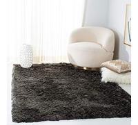 Safavieh - Paris Shag Collection - Alfombra de poliéster, Polipropileno, Gris, 5' Square