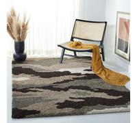 Safavieh "Perla Shag Alfombra, Beige/Multicolor, 99 x 160 x 5.0 cm-p, Beige/Multi-Colour, 76 x 76 x 3.8 cm