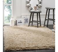 Safavieh psg800 a Paseo colección Vintage Area Rug, 10 'x 14', Color Beige Claro, Microfibra, Beige, 5'1" x 7'6"