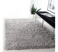 Safavieh psg800 a Paseo colección Vintage Area Rug, 10 'x 14', Color Beige Claro, Microfibra, Plateado, 4' x 6'