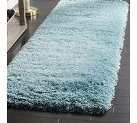 Safavieh psg800 a Paseo colección Vintage Area Rug, 10 'x 14', Color Beige Claro, Microfibra, Turquesa, 2'3" x 8'