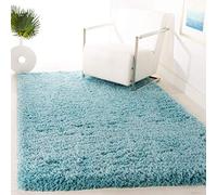 Safavieh psg800 a Paseo colección Vintage Area Rug, 10 'x 14', Color Beige Claro, Microfibra, Turquesa, 3' x 5'
