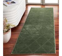 SAFAVIEH Revive Collection - Alfombra de Pelo Corto para salón, Comedor, Dormitorio, 62 x 240 cm, Color Verde