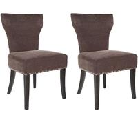 Safavieh Set de 2 sillas de comedor en madera de abedul beige