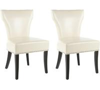 Safavieh Set de 2 sillas de comedor en madera de abedul blanca
