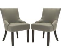 Safavieh Set de 2 sillas de comedor en madera de abedul gris