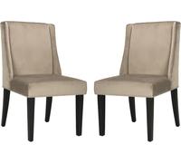 Safavieh Set de 2 sillas de comedor en madera de abedul verde