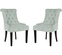 Safavieh Set de 2 sillas de comedor en madera de abedul verde