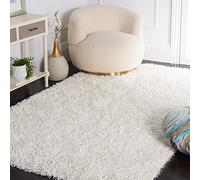 Safavieh Shag Chatham, Chocolate, 121 x 182 x 3,81 cm P, poliéster, Off White, 152 x 243 x 3.81 cm