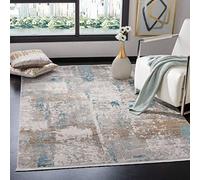 Safavieh Shivan Collection SHV708 - Alfombra Rectangular Tejida para Interiores, Color Marfil/Gris, 122 x 183 cm, para salón, Dormitorio o Cualquier Espacio Interior