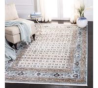 Safavieh Shivan Collection SHV722 - Alfombra Rectangular Tejida para Interiores, Color Gris y Azul, 160 x 229 cm, para salón, Dormitorio o Cualquier Espacio Interior
