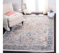 Safavieh Shivan Collection SHV774 - Alfombra Rectangular Tejida para Interiores, Color Azul y Gris, 160 x 229 cm, para salón, Dormitorio o Cualquier Espacio Interior