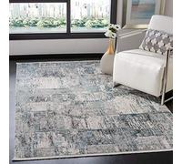 Safavieh SHV717 - Alfombra Decorativa para Interiores (61 x 91 cm), diseño Moderno de Shivan Collection, Color Gris y Azul, 61 x 91 cm para Sala de Estar, Dormitorio o Cualquier Espacio Interior