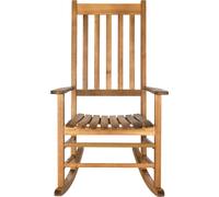 Safavieh Silla mecedora exterior en madera de acacia teca