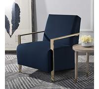 Safavieh Sillón de Acento Moderno Tapizado, Azul Marino