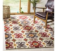 Safavieh soh445 a-5 Kais Area Alfombra Lana Marfil/Rojo 152 x 243 cm