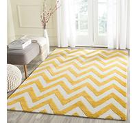 Safavieh "Stella Textura área Alfombra, luz Azul/Marfil, 76 x 243 x 1,6 cm PPPP, Lana, Gold/Ivory, 152 X 243 cm