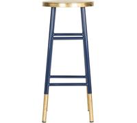 Safavieh Glam - Taburete de Bar y mostrador, en Azul Marino y Dorado