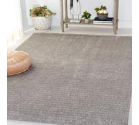 Safavieh Tahoe Shag Collection - Alfombra Peluda para Sala de Estar, Comedor, Dormitorio, de Pelo Alto, Gris Oscuro, 152 x 229 cm