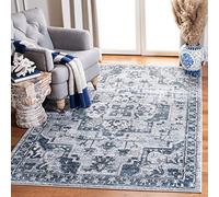 Safavieh Tigen ORE883N-4 - Alfombra de Polipropileno Tejida (120 x 180 cm), Color Azul Marino y Marfil