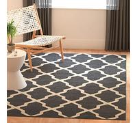 Safavieh Trellis Cambridge Collection CAM121 - Alfombra Rectangular para Interiores (152 x 244 cm), Color Gris Oscuro y Marfil