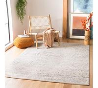 Safavieh Tulum Collection - Alfombra Decorativa, 3 x 5 pies, Marfil y Gris, diseño marroquí Bohemio Desgastado, no desprende Pelusa, fácil Cuidado, Ideal para Zonas de Alto tránsito en Entrada, Sala