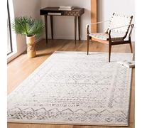 Safavieh Tulum Collection - Alfombra Decorativa, 4 x 6 pies, Marfil y Gris, diseño marroquí Bohemio Desgastado, no desprende Pelusa, fácil Cuidado, Ideal para Zonas de Alto tránsito en Entrada, Sala