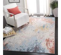 Safavieh Tulum TUL207A-5 - Alfombra de Polipropileno Tejida (160 x 230 cm), Color Marfil y Rosa