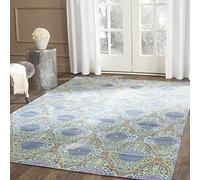 Safavieh VAL106L Alfombra de salón Rectangular Grande para Uso en Interiores, Poliéster, Lavanda/Oro, 120 x 180 cm