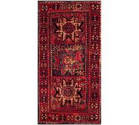 Safavieh Vintage Hamadan Collection VTH213A - Alfombra Tradicional Persa Oriental para Sala de Estar, Dormitorio, 70 x 150 cm, Color Rojo y Multicolor