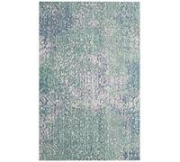 Safavieh Vintage Steller Alfombra Inspiré, poliéster, Azul/Multicolor, 121 x 182 x 0.63500000000000000 cm