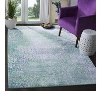 Safavieh Vintage Steller Alfombra Inspiré, poliéster, Azul/Multicolor, 91 x 152 x 0.63500000000000000 cm