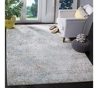 Safavieh Vintage Steller Alfombra Inspiré, poliéster, Gris/Azul Claro, 121 x 182 x 0.63500000000000000 cm